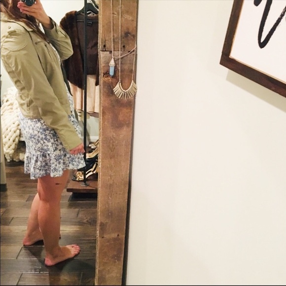 Body Central medium tan short biker jacket - Picture 2 of 4